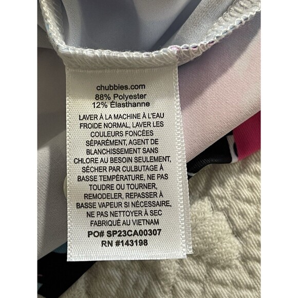 Chubbies The Bloom Slammer Performance Polo Colorful Floral Mens Large - Picture 4 of 12